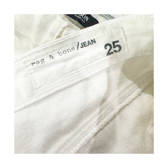 Rag & Bone Vintage Cut Off Jean Shorts Rigid Denim White Size 25 NWT - Picture 11 of 13